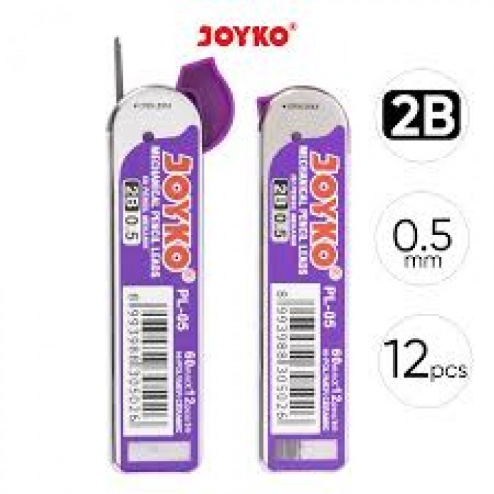 ISI PENSIL MEKANIK JOYKO PL-05 2B 0,5/PACK ISI PENSIL MEKANIK JOYKO PL-05 2B 0,5/PACK