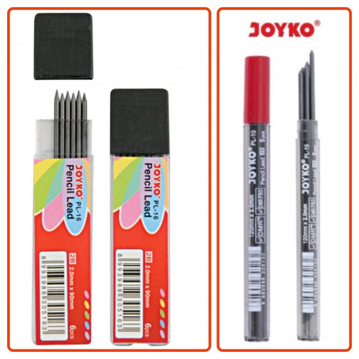 ISI PENSIL MEKANIK JOYKO PL-16 2B 2,0 X 120 ISI PENSIL MEKANIK JOYKO PL-16 2B 2,0 X 120