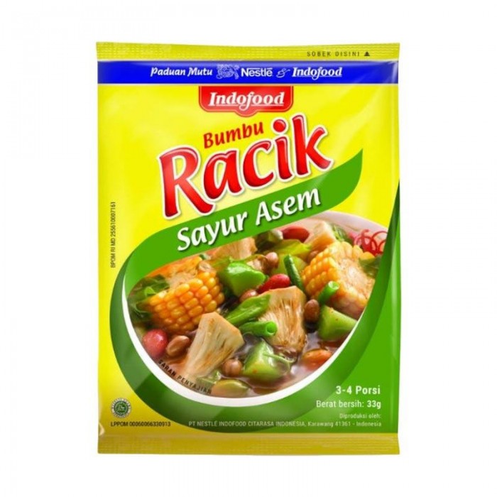 RACIK SAYUR ASEM /RENCENG